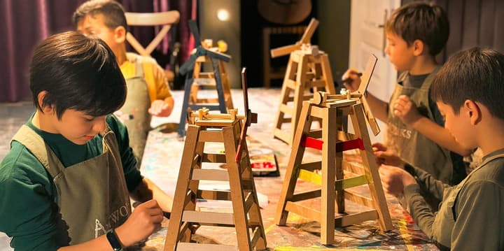 Üsküdar'da çocuk ve ebeveyn ahşap atölyesi