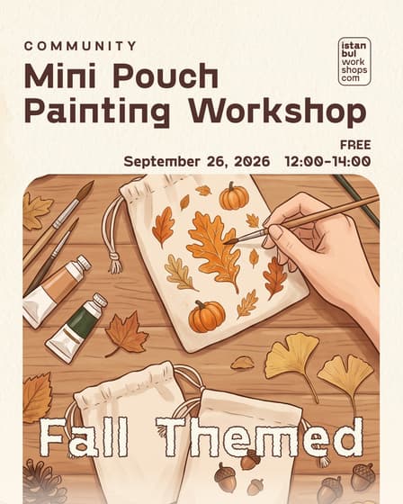 Mini Pouch Painting Workshop/ Fall Themed